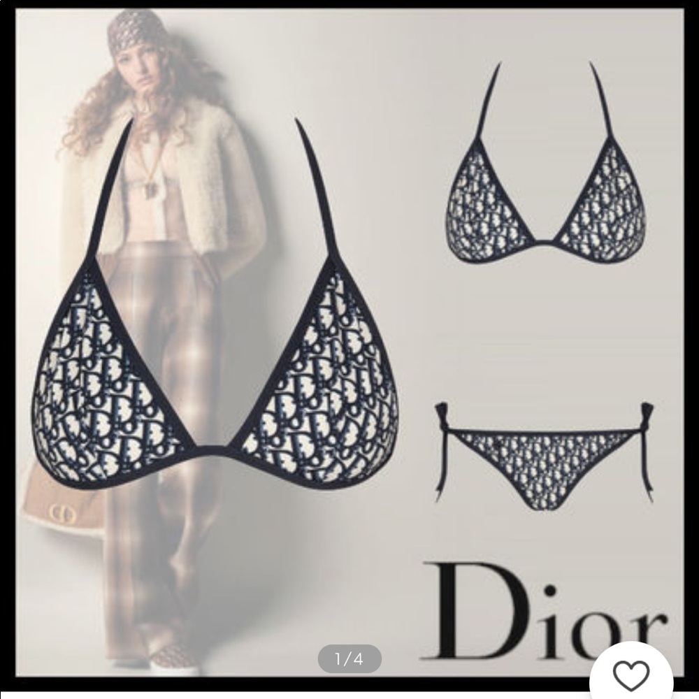 NEW 💕DIOR Oblique Motif  logo Bikini 💕